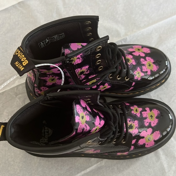 Dr. Martens Kids' 1460 Floral Lace-Up Boot - Picture 8 of 11